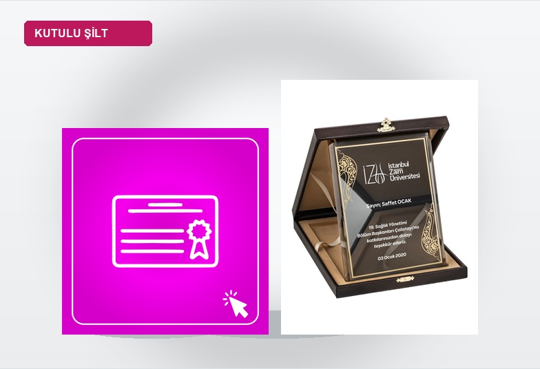 Başarıyı Taçlandıran Özel Tasarım Sertifikalar ve Kutulu Plaketler
