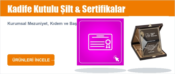 Sertifika & Kutulu Plaket